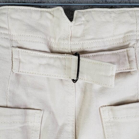 Pilcro Anthropologie The Kit High Rise Wide Leg Utility Trousers Size 29 Beige - Picture 7 of 13